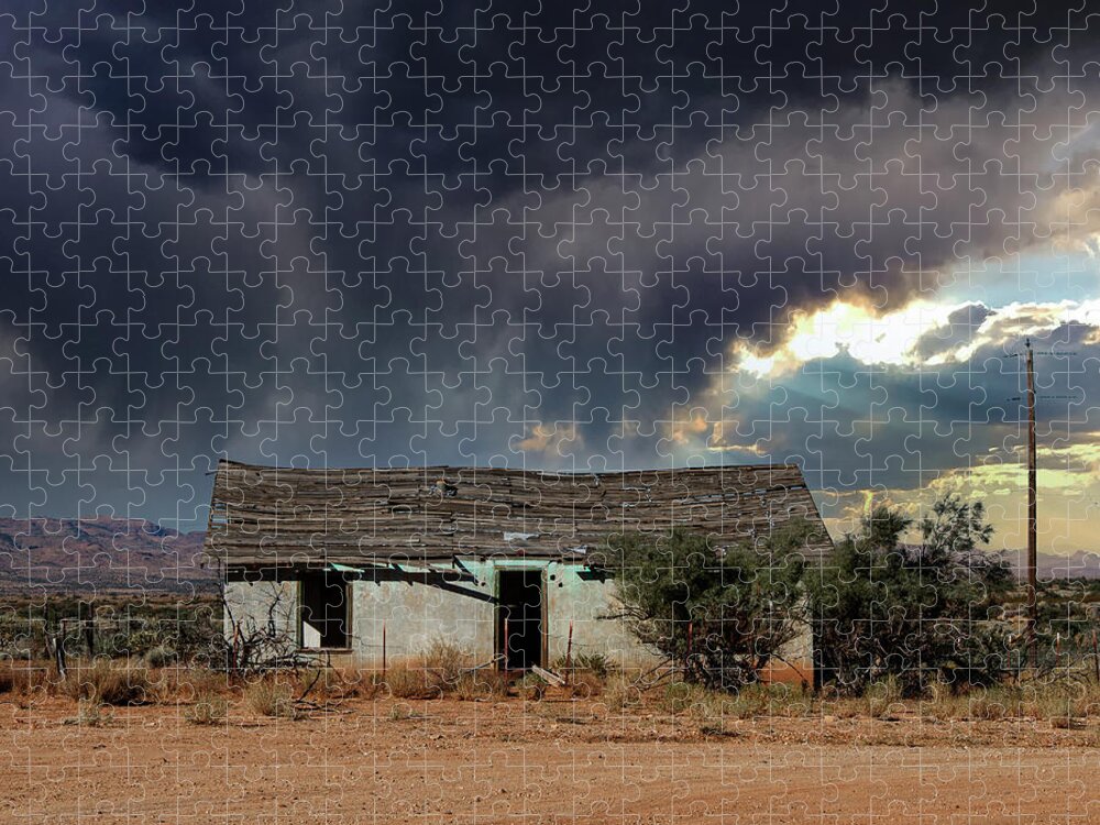 Clouds Jigsaw Puzzle featuring the photograph Under the Stormy Skies by Carmen Kern