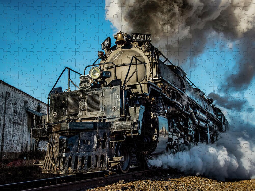 Train Jigsaw Puzzle featuring the photograph Union Pacific 4014 Big Boy in Color by David Morefield