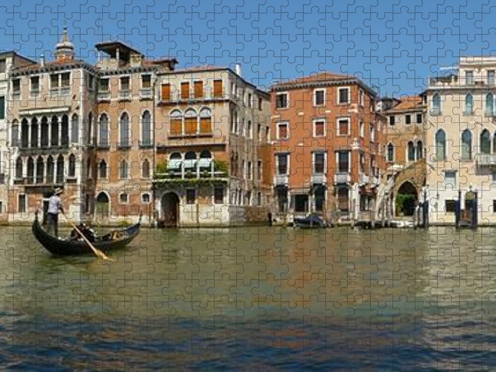 Venice Jigsaw Puzzle featuring the photograph Venice panorama by Lisa Mutch