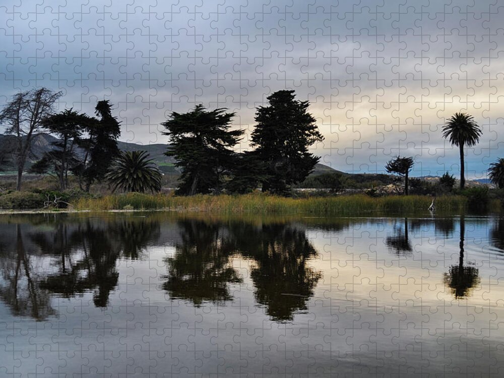 Ventura Jigsaw Puzzle featuring the photograph Ventura California Coast Estuary by Kyle Hanson