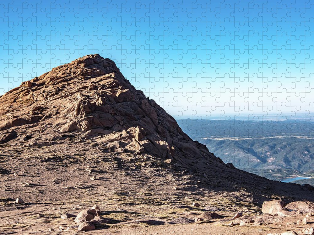 Mountain View Pikes Peak Jigsaw Puzzle featuring the photograph View By Pikes Peak by Nathan Wasylewski