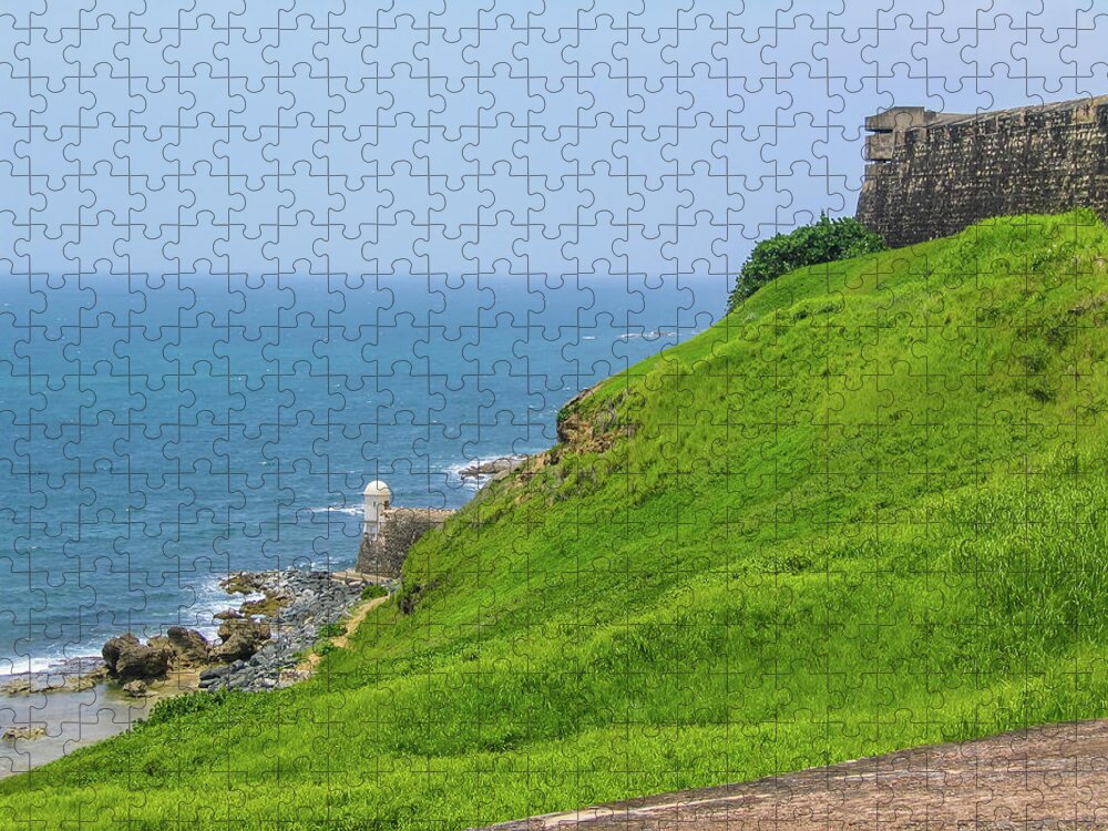 Puerto Rico Jigsaw Puzzle featuring the photograph View from El Morro, Puerto Rico by Aashish Vaidya