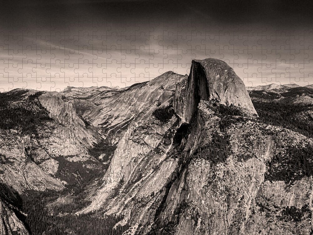Half Dome Jigsaw Puzzle featuring the photograph View from Glacier Point by Alessandra RC