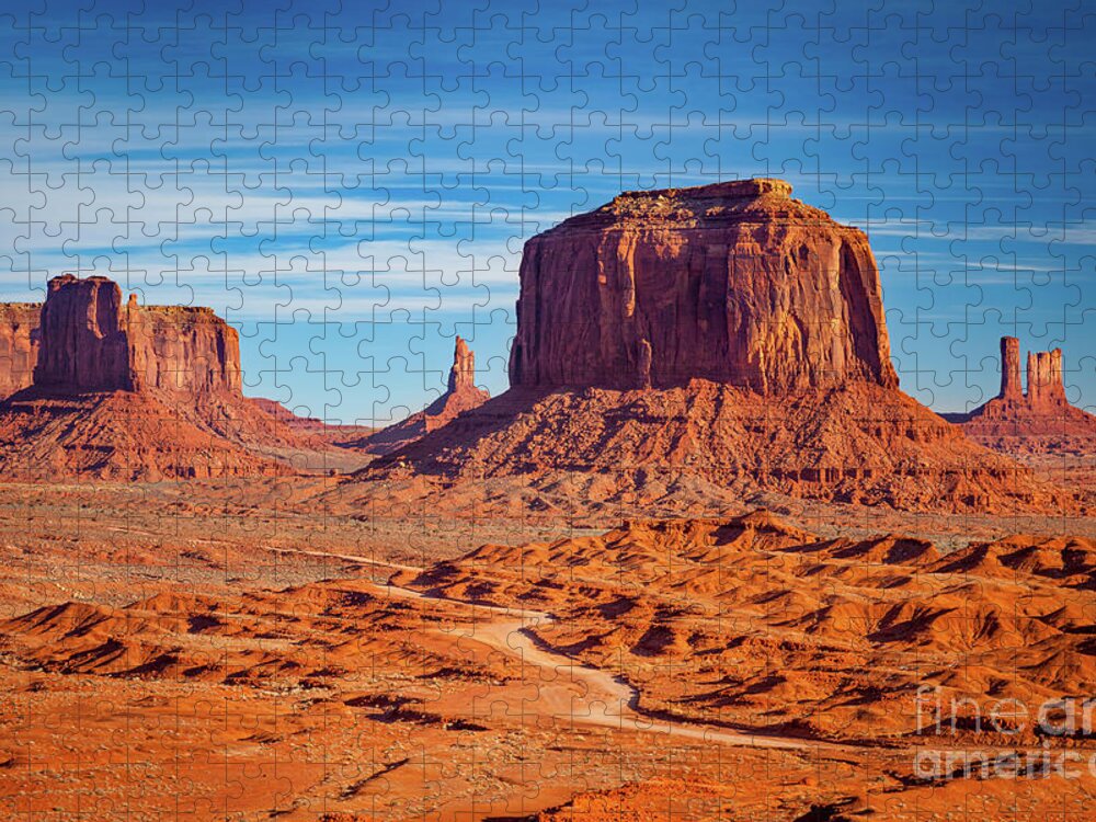 Monument Valley Jigsaw Puzzle featuring the photograph John Ford Point View - Monument Valley by Brian Jannsen