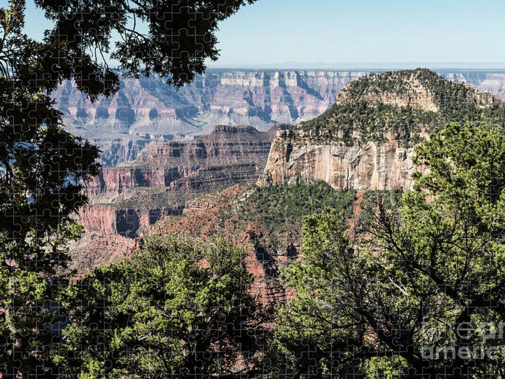 Arizona Jigsaw Puzzle featuring the photograph View from the North Rim by Kathy McClure