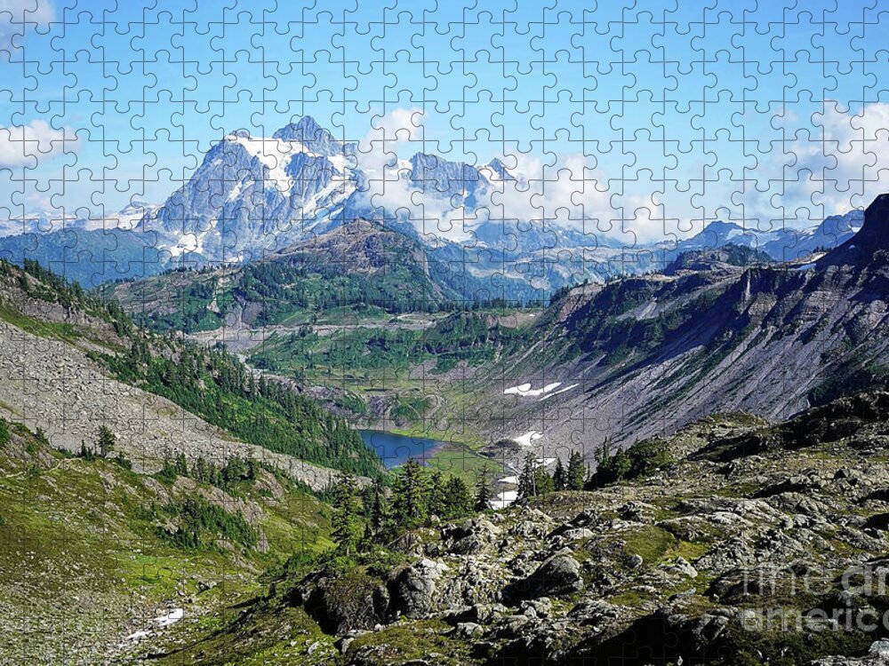 Shuksan Jigsaw Puzzle featuring the photograph View of Mt Shuksan by Sylvia Cook