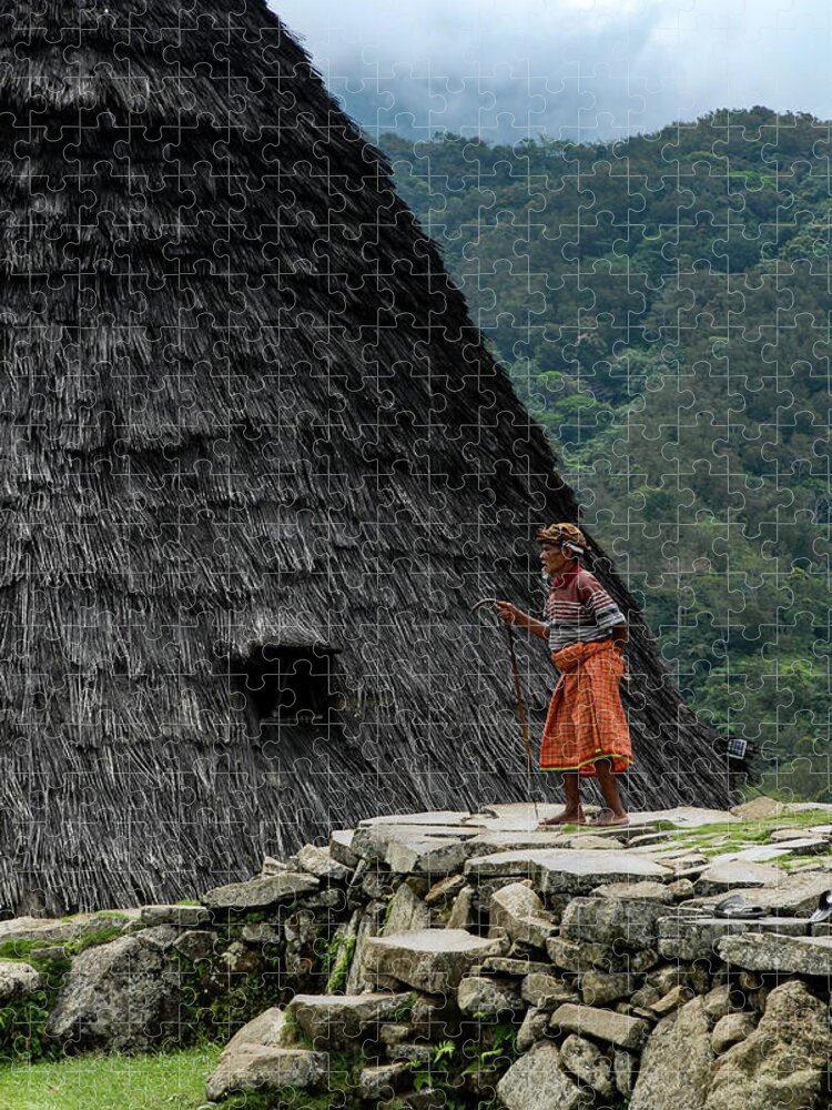 Wae Rebo Jigsaw Puzzle featuring the photograph A Distant Village - Wae Rebo, Flores, Indonesia by Earth And Spirit