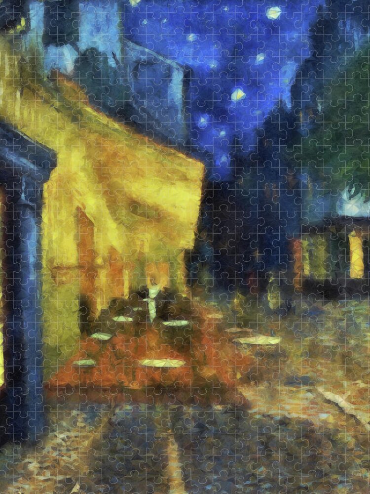 Museum Collection Van Gogh Cafe Terrace at Night 1000 Piece Jigsaw Puzzle  seale 