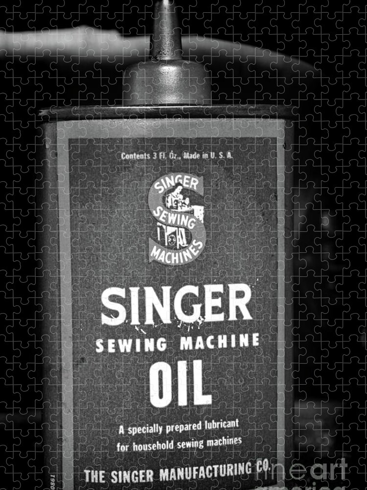 Vintage Singer Sewing Machine Oil Can w/Oil