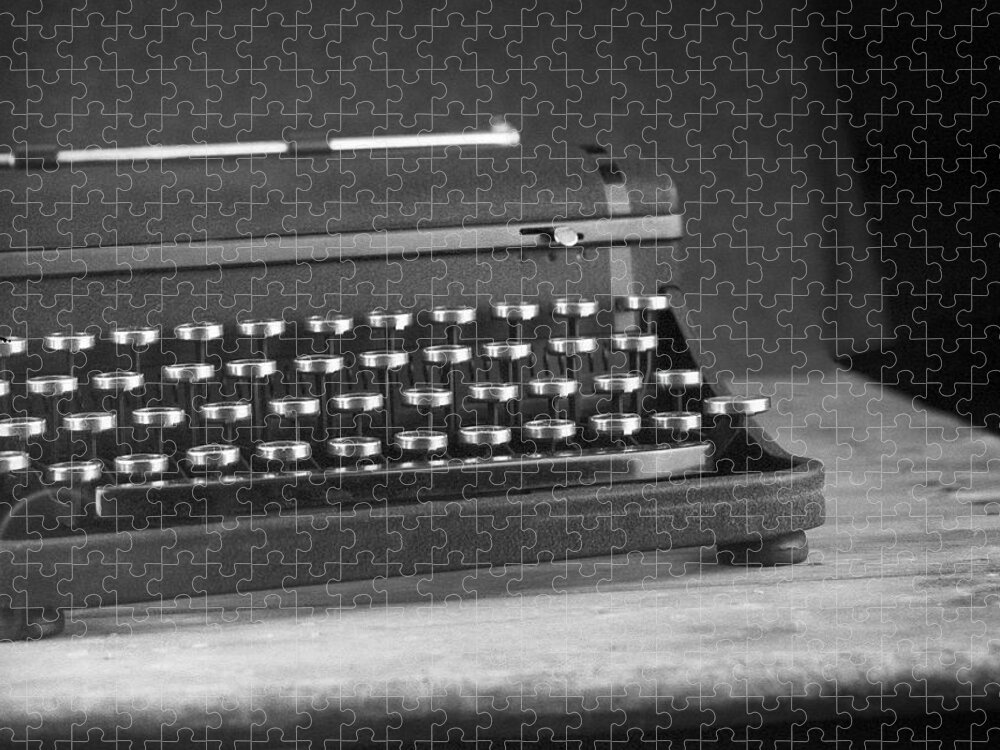 Typewriter Jigsaw Puzzle featuring the photograph Vintage Typewriter - 1 by Rudy Umans