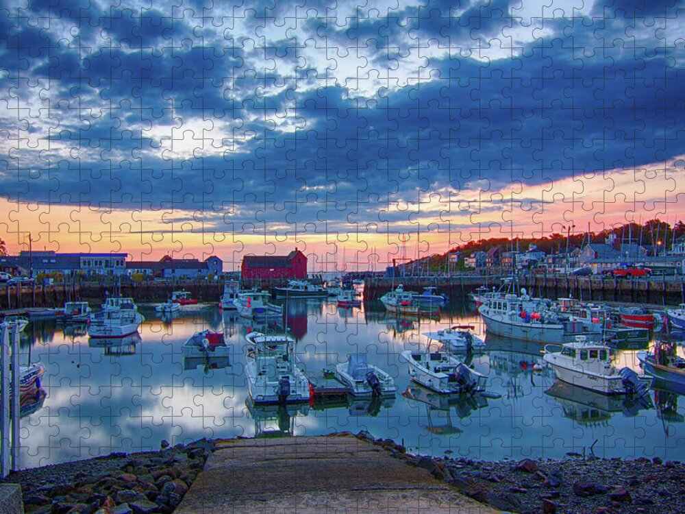 Bradley Wharf Jigsaw Puzzle featuring the photograph Walk down to the harbor by Jeff Folger