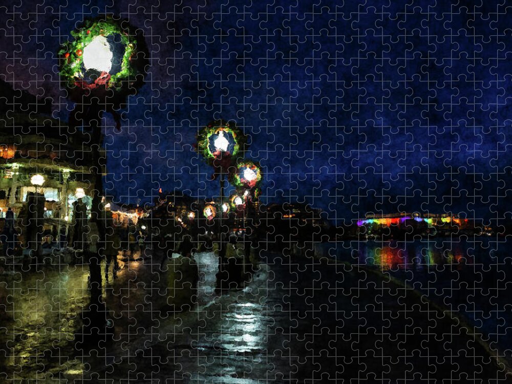 Washington Dc Jigsaw Puzzle featuring the digital art Washington DC - Kennedy Library by SnapHappy Photos