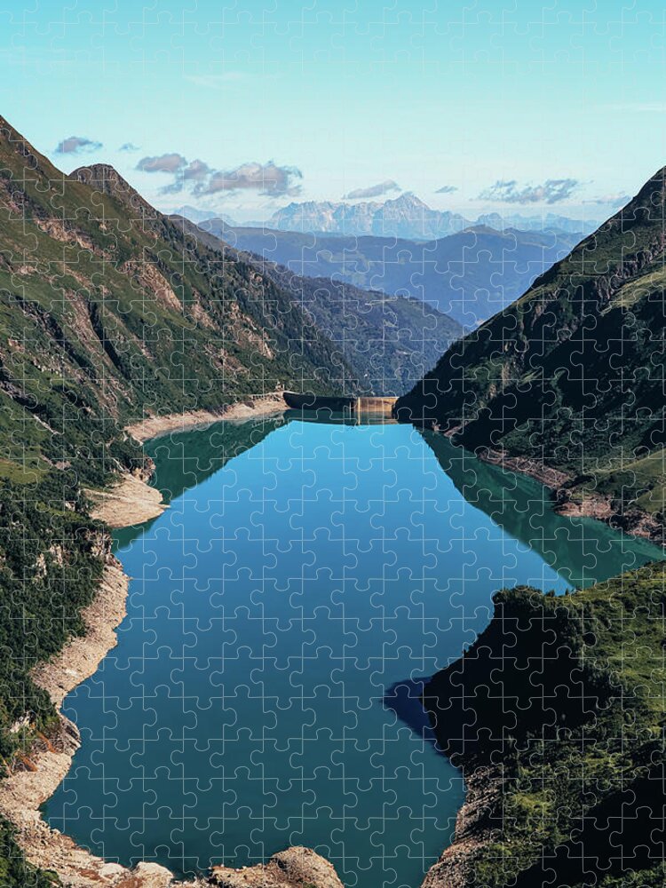 Adventure Jigsaw Puzzle featuring the photograph Wasserfallboden dam by Vaclav Sonnek