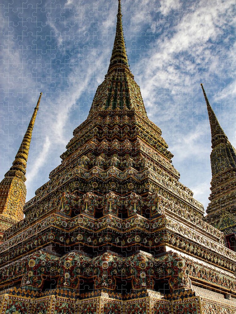 Wat Jigsaw Puzzle featuring the photograph Like A Prayer - Wat Pho. Bangkok, Thailand by Earth And Spirit