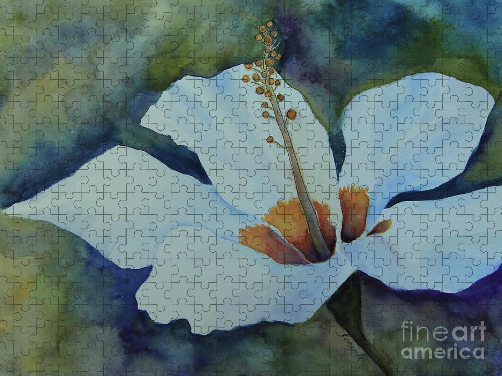 Lily Jigsaw Puzzle featuring the painting Watercolor Lily by Jeanette French