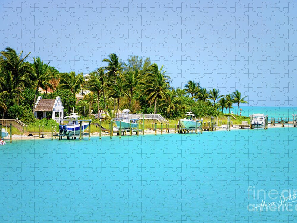 Boca Grande Jigsaw Puzzle featuring the digital art Welcome to Boca by Alison Belsan Horton