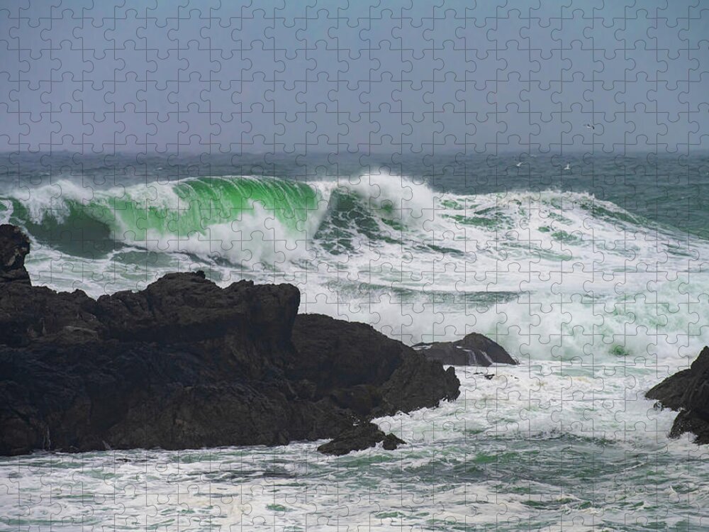 Waves Jigsaw Puzzle featuring the photograph West Coast Waves by Bill Cubitt