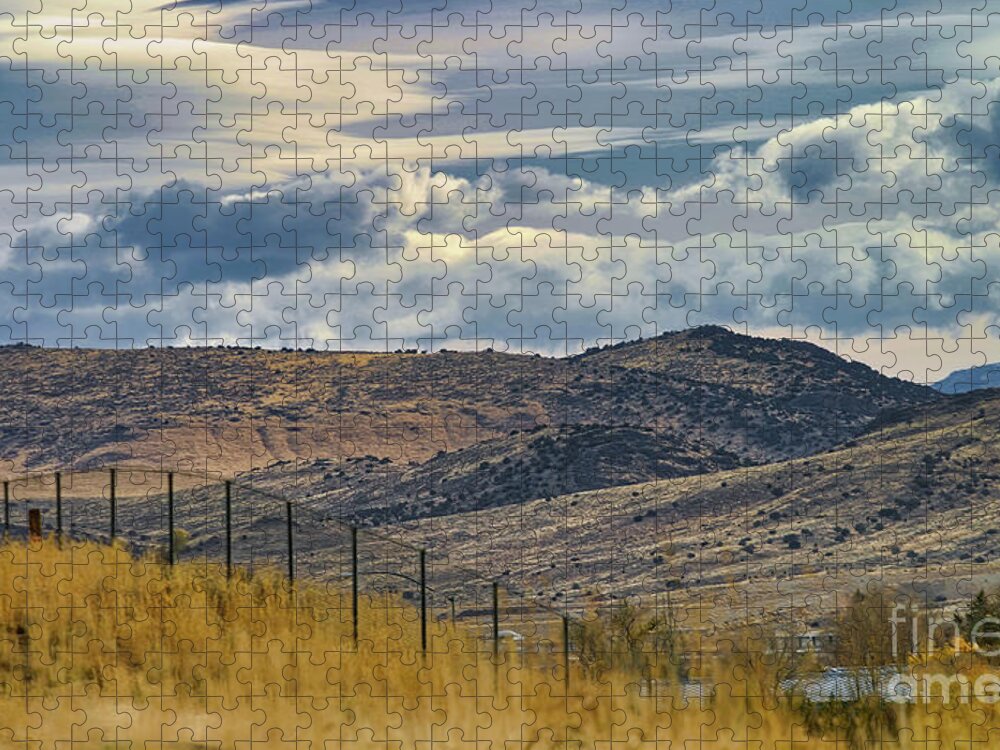 Landscape Jigsaw Puzzle featuring the photograph Western Landscape USA Wyoming by Chuck Kuhn
