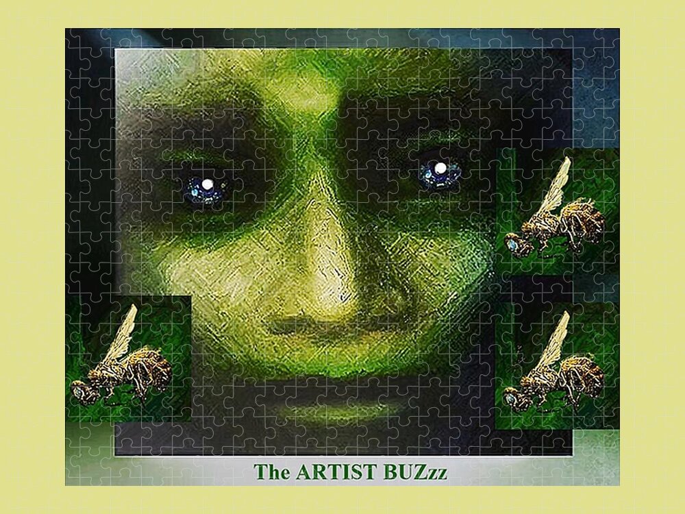 Bee Jigsaw Puzzle featuring the mixed media When Bees Die. . . by Hartmut Jager