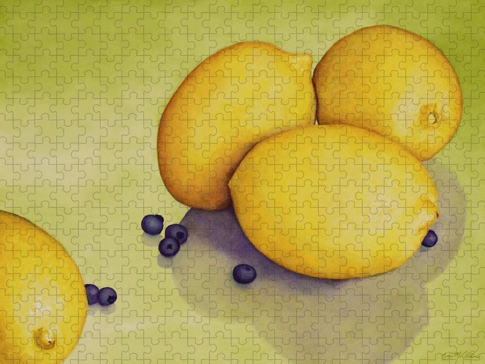 Kim Mcclinton Jigsaw Puzzle featuring the painting When Life Gives You Lemons by Kim McClinton