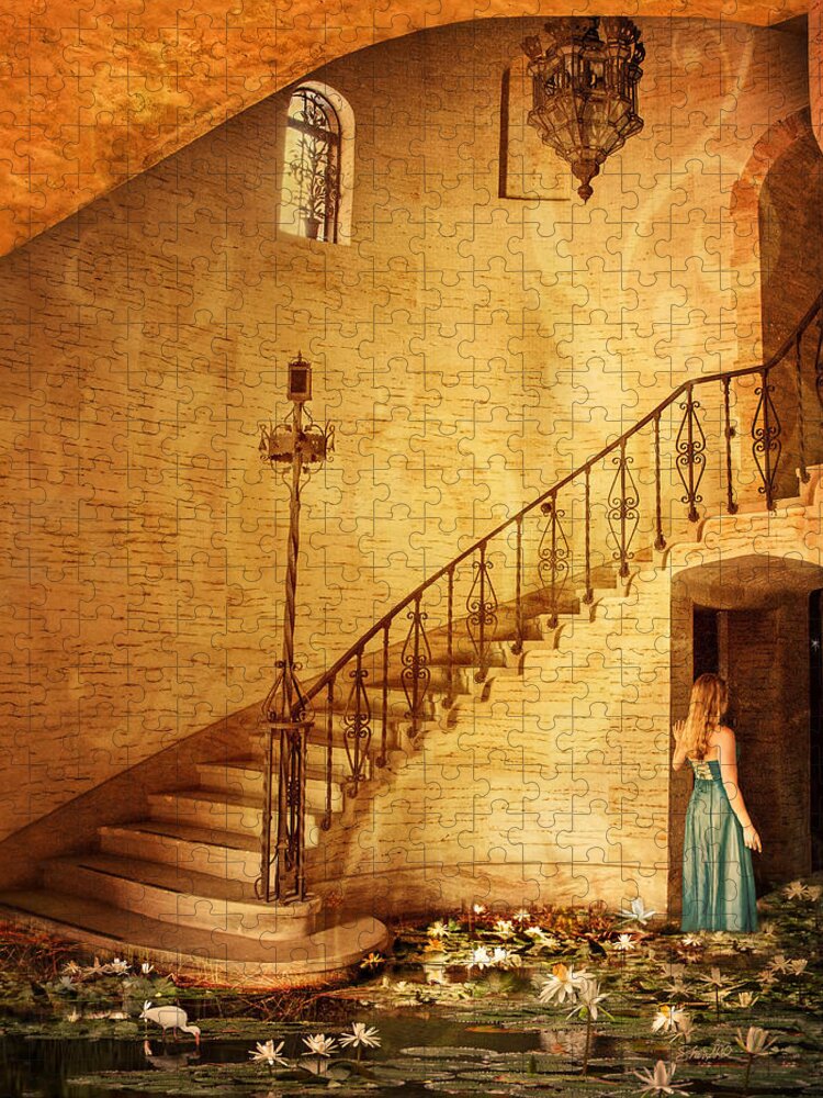 Mansion Jigsaw Puzzle featuring the photograph Where the Water Leads by Shara Abel