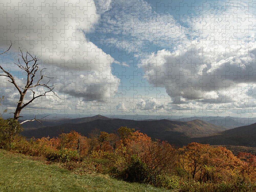Blue Ridge Parkway Jigsaw Puzzle featuring the photograph Wide View of the Blue Ridge Mountains by Joni Eskridge