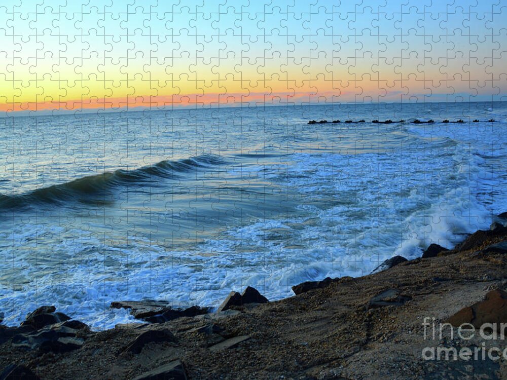 Wildwood Jigsaw Puzzle featuring the photograph Wildwood Rocks V by Robyn King