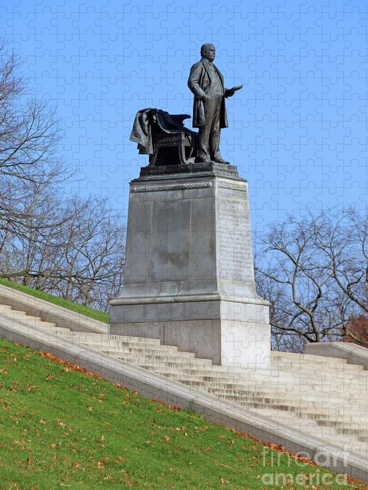 William Mckinley Jigsaw Puzzle featuring the photograph William McKinley Memorial in Canton Ohio 5624 by Jack Schultz