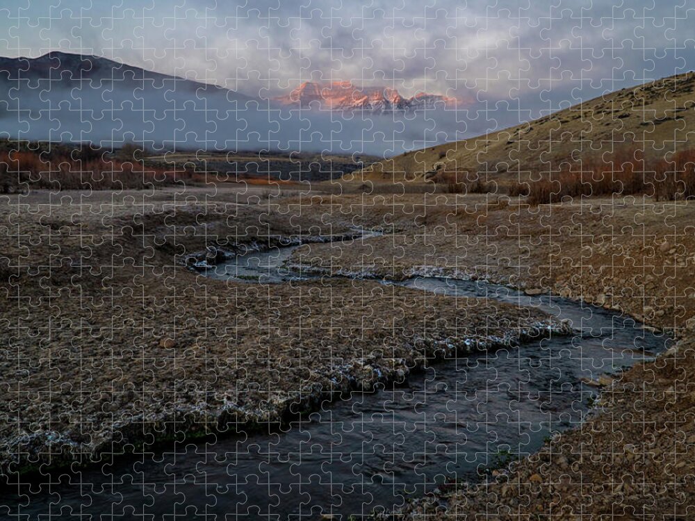 Utah Jigsaw Puzzle featuring the photograph Winding Stream by Wesley Aston