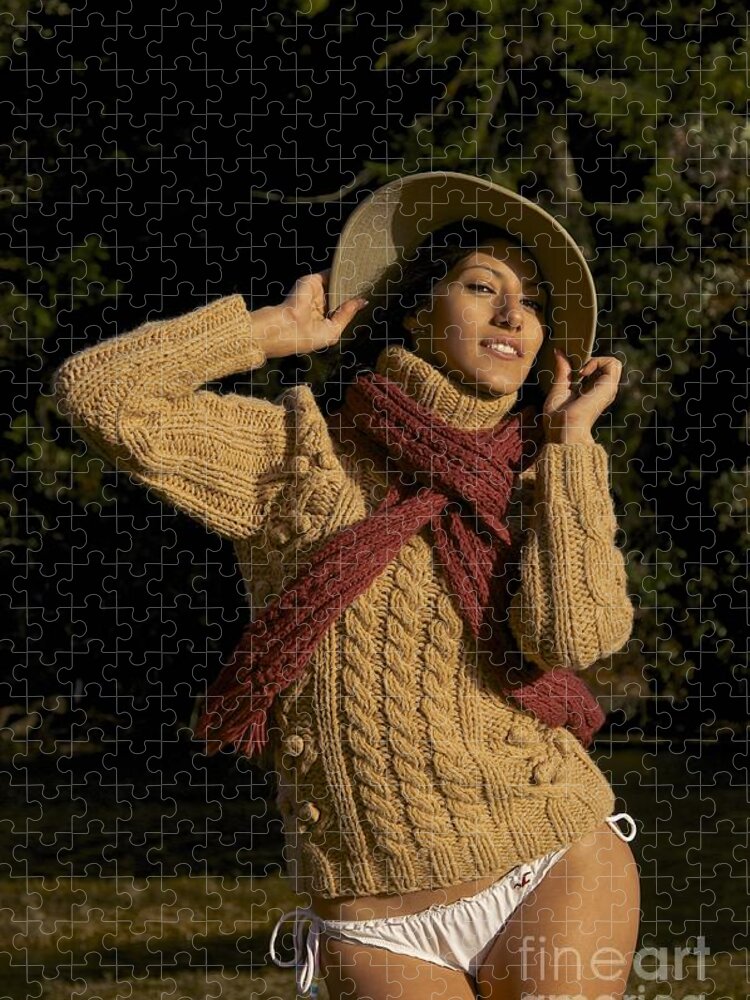 Photography Jigsaw Puzzle featuring the photograph Winter Bikini by Sean Griffin