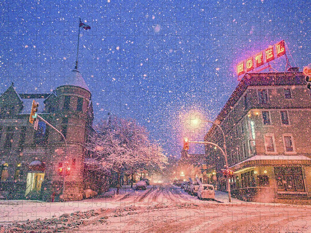 Nelson Bc Jigsaw Puzzle featuring the photograph Winter in Nelson by Joy McAdams