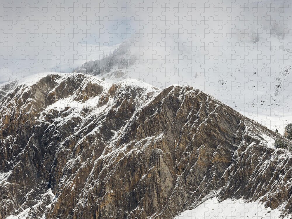 Snow Jigsaw Puzzle featuring the photograph Winter is coming - 3 - French Alps by Paul MAURICE
