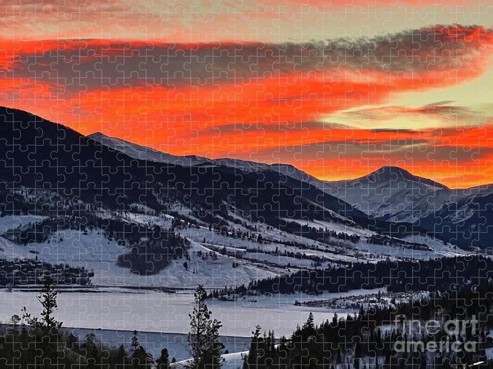 Winter Jigsaw Puzzle featuring the photograph Winter Sunrise by Paula Guttilla