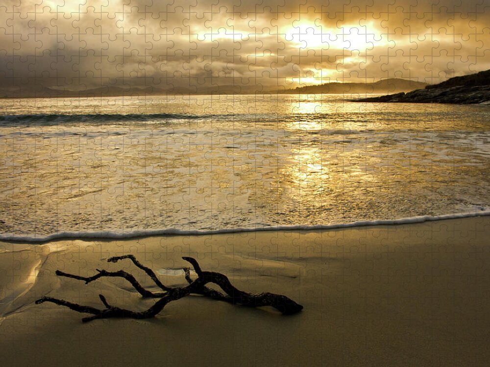 Donegal Jigsaw Puzzle featuring the photograph Winter Sunset - Downings, Donegal by John Soffe