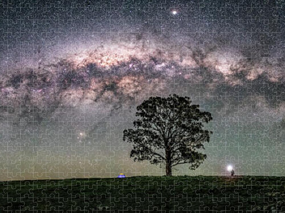 Astrophotography Jigsaw Puzzle featuring the photograph Wonderful Milky Way by Ari Rex