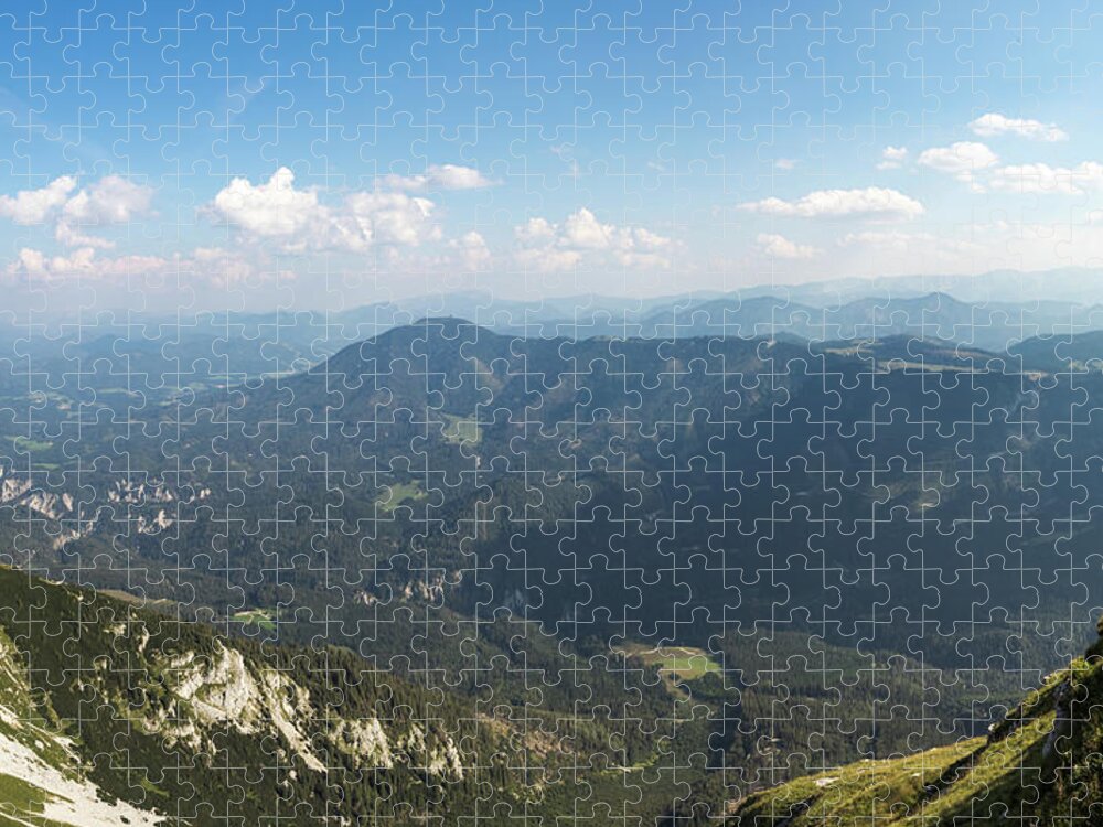  Jigsaw Puzzle featuring the photograph Wonderful view of Otscher valley by Vaclav Sonnek