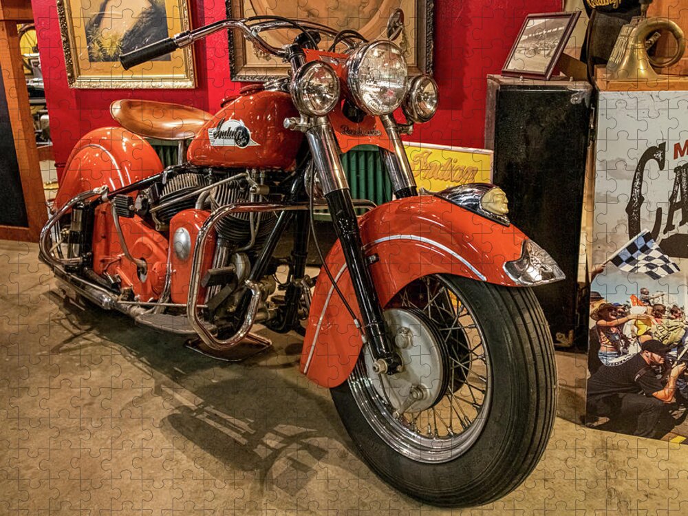 Motorcycle Jigsaw Puzzle featuring the photograph Wheels-11 by John Kirkland