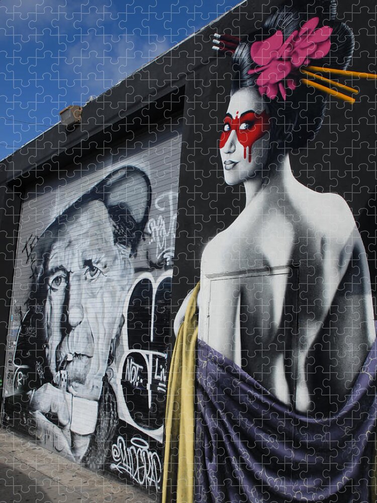 Graffiti Jigsaw Puzzle featuring the photograph Wynwood District - Street Art, Miami, Florida by Earth And Spirit