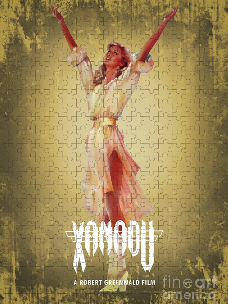 Movie Poster Jigsaw Puzzle featuring the digital art Xanadu by Bo Kev