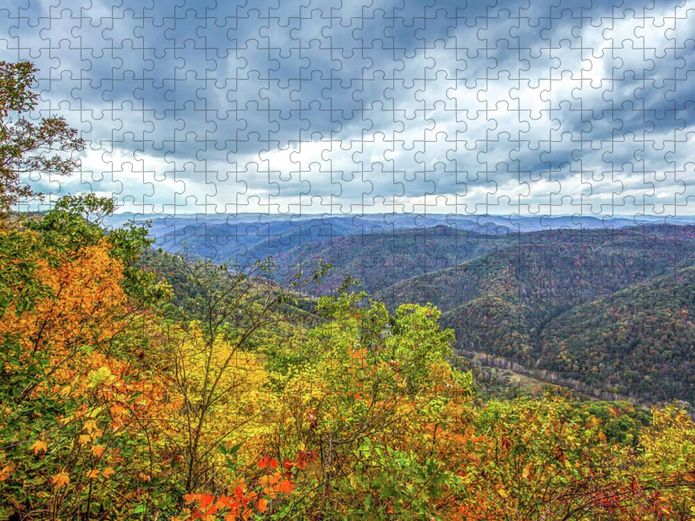 Clouds Jigsaw Puzzle featuring the photograph Kentucky Vista by Ed Newell