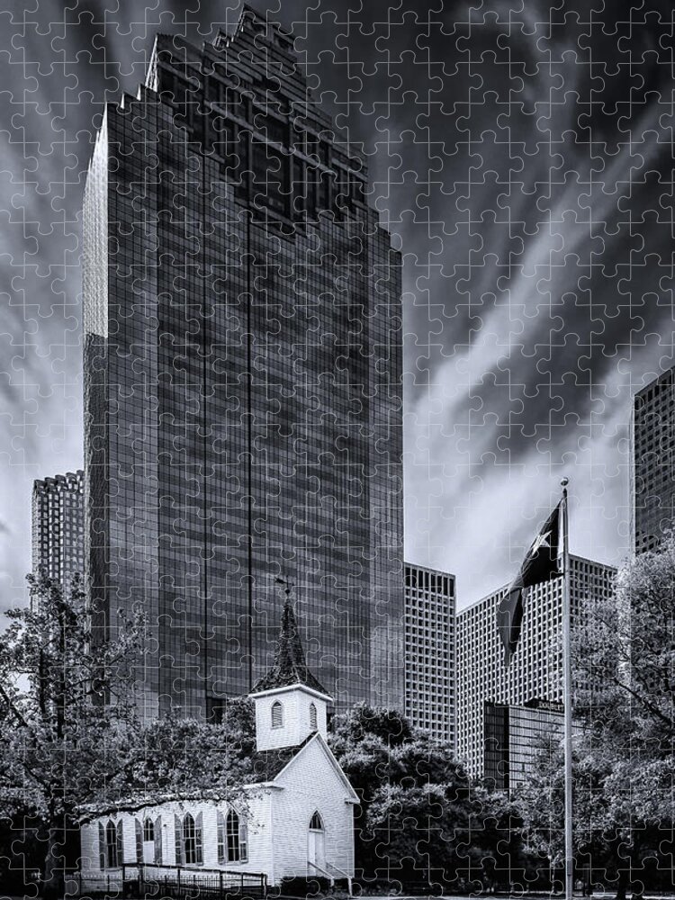 Architecture Jigsaw Puzzle featuring the photograph Ye Cannot Serve God And Mammon by Mike Schaffner