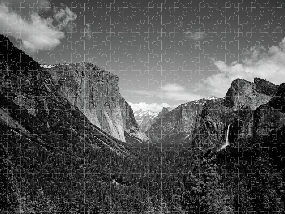 Yosemite Valley Jigsaw Puzzle featuring the photograph Yosemite Valley California by Carol Highsmith