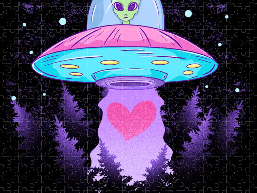 You Have Abducted My Heart Funny Alien Abduction Jigsaw Puzzle by The  Perfect Presents - Fine Art America