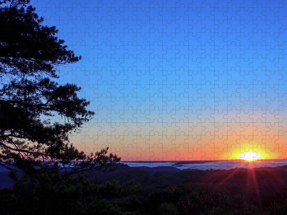 Sunrise Jigsaw Puzzle featuring the photograph A New Day by Ed Newell