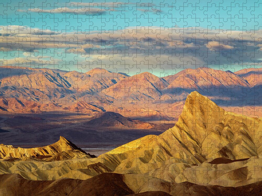 Hiking Jigsaw Puzzle featuring the photograph Zabriskie Morning by Mike Lee