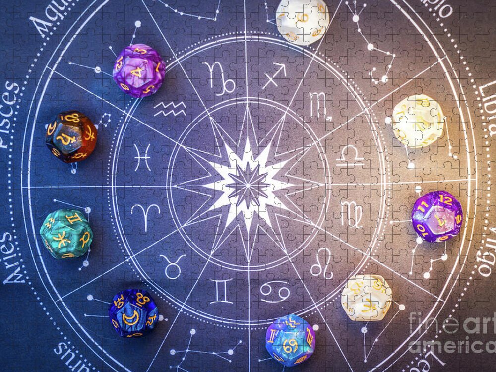 Astrology Jigsaw Puzzle featuring the photograph Zodiac Horoscope by Anastasy Yarmolovich