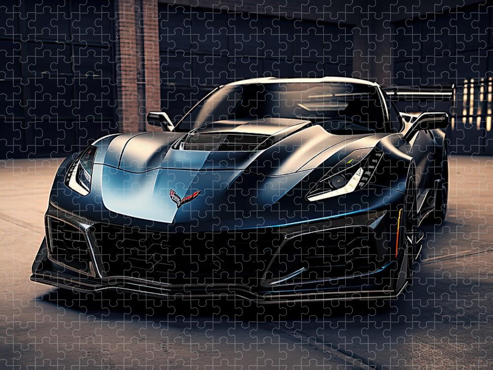 Zr1 Jigsaw Puzzle featuring the photograph ZR1 Photography by Lourry Legarde