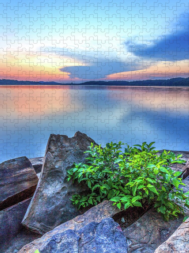 Lake Jigsaw Puzzle featuring the photograph Eight Second Exposure #2 by Ed Newell