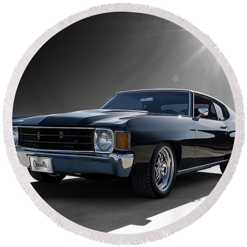 Chevrolet Coupe Round Beach Towels