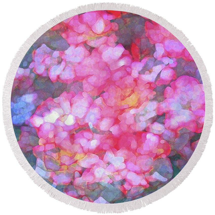 Abstract Round Beach Towel featuring the photograph Abstract 279 #1 by Pamela Cooper